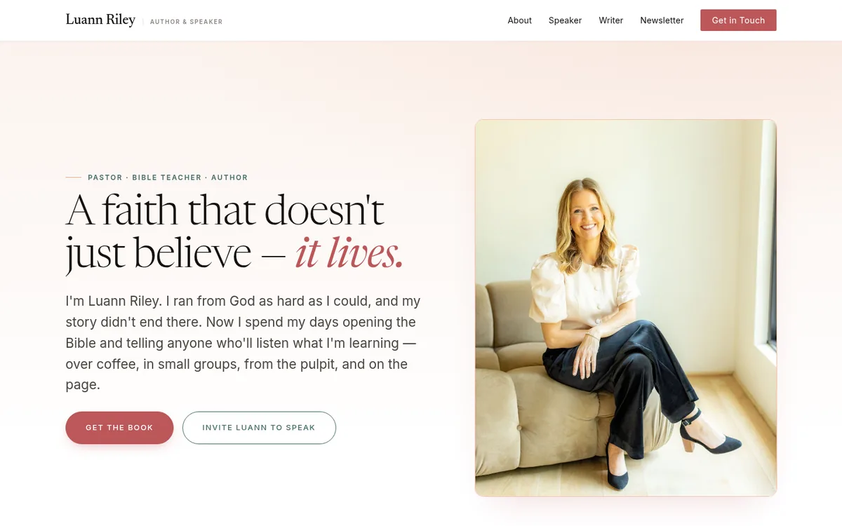 luannriley.com homepage